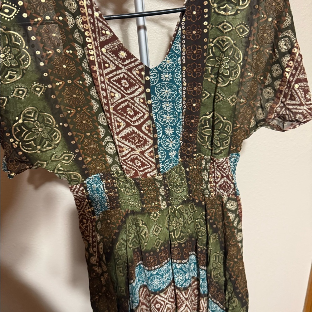 Rabbit Rabbit Rabbit Earthy Tones Maxi Dress - Picture 4 of 4